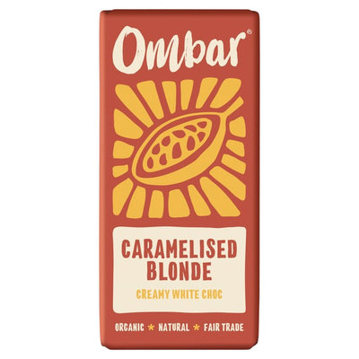 Mood Foods Ombar Blonde Caramelised White Chocolate Bar 70g