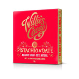 Willie's Cacao chocolate bar with pistachio and date 50g (British brand)