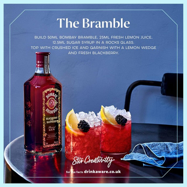 Bombay Sapphire Bramble blackberry and raspberry gin 70cl - British product