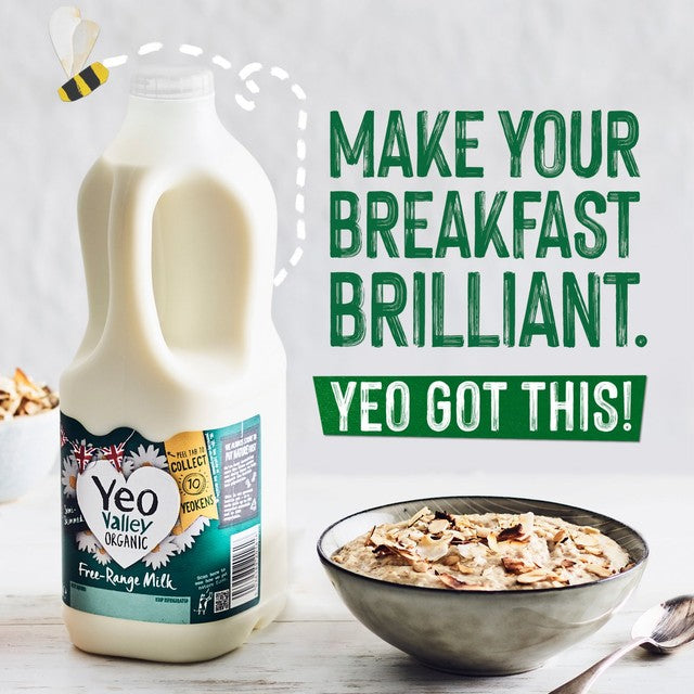 Yeo Valley organic semi skimmed milk 2L (British brand)