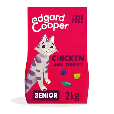 Edgard & Cooper Senior Chicken & Turkey Cat Dry Food 2kg