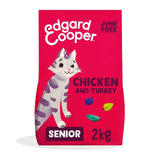 Edgard & Cooper senior chicken turkey cat dry food 2kg - British product