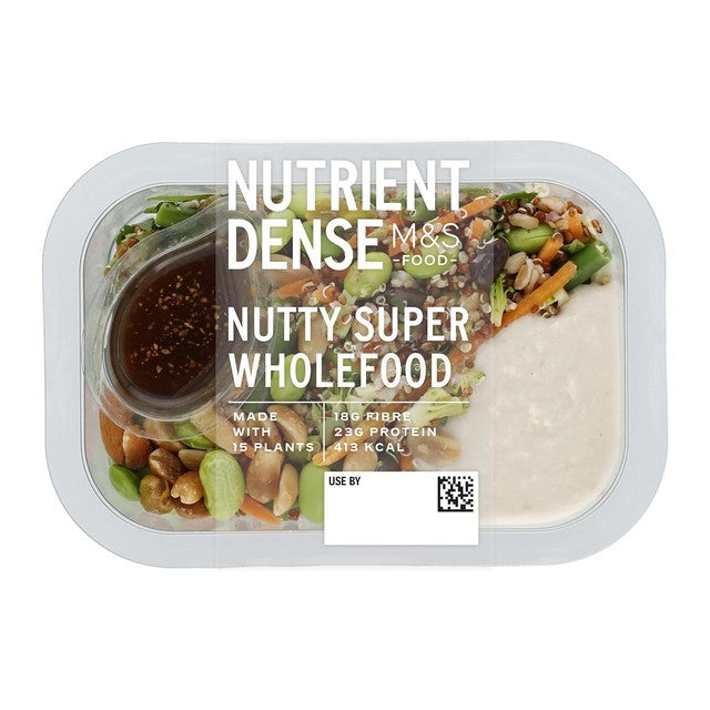 M&S nutty salad with quinoa and nuts 285g, imported from the UK