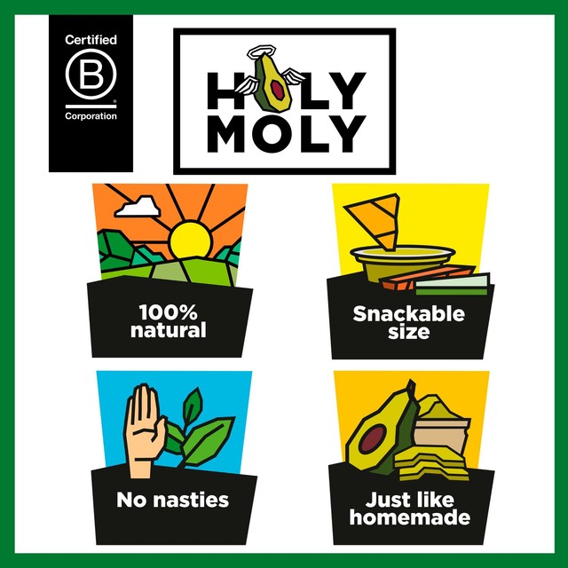 Holy Moly guacamole mini dips 3 x 57g, UK version