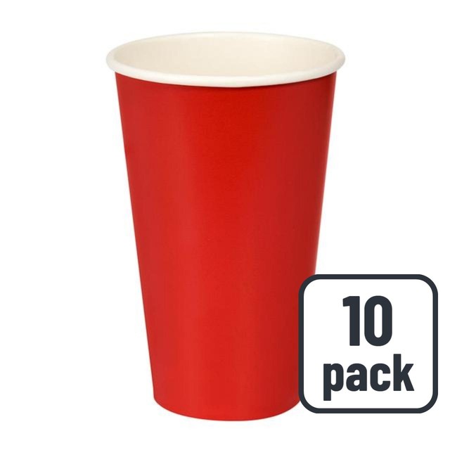 Duni Bio Red Paper Party Cups 500ml, UK version