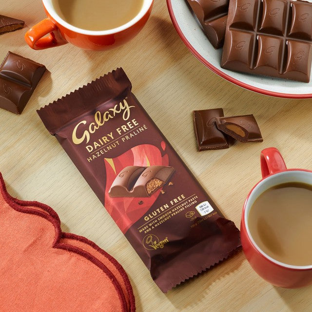 Galaxy dairy free praline chocolate bar 100g, UK version