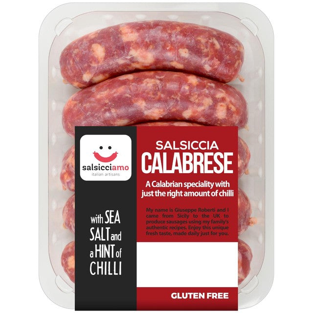 Salsicciamo Calabrese sausage with hint of chilli 500g (British brand)