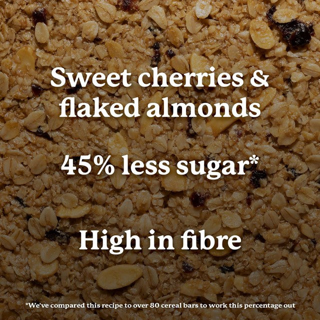 Graze Cherry Bakewell flapjack snack bar 50g, UK version