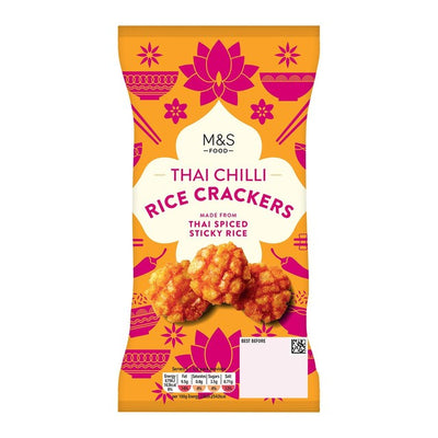 M&S Thai Chilli Riskjeks Smaksatt Snacks 150g