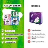 The Cheeky Panda Heavy Pads with Bamboo Core 12 pads (British brand)