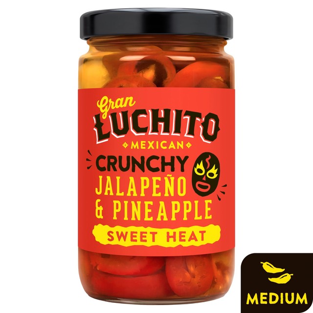 Gran Luchito sliced jalapeno pineapple 215g, UK version