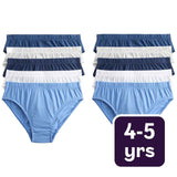 M&S blue nautical children's briefs pack of 10, imported from the UK