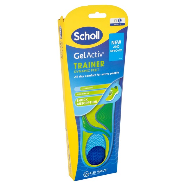 Scholl Gel Activ Trainer Insoles Large (British brand)