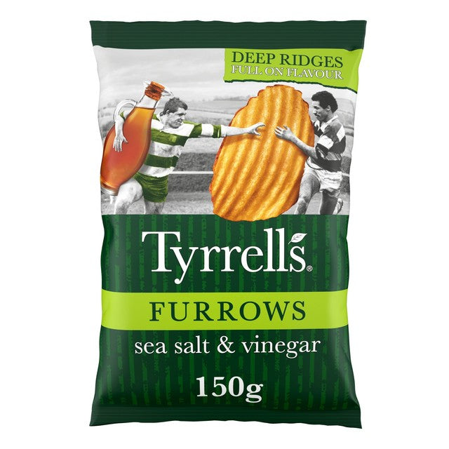 Tyrrell's sea salt & vinegar sharing crisps 150g (British brand)