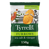 Tyrrell's sea salt & vinegar sharing crisps 150g (British brand)