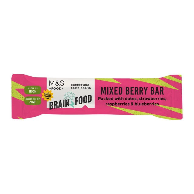 M&S mixed berry snack bar 35g, imported from the UK