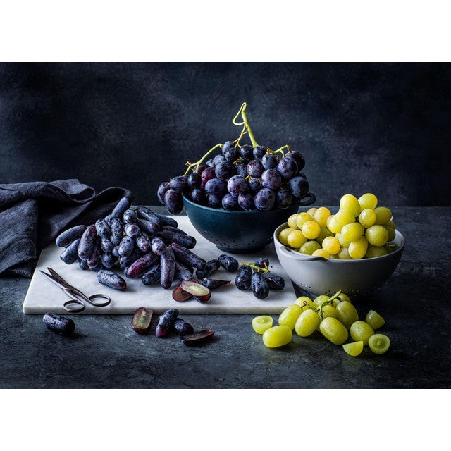 M&S seedless black grapes 500g, imported from the UK
