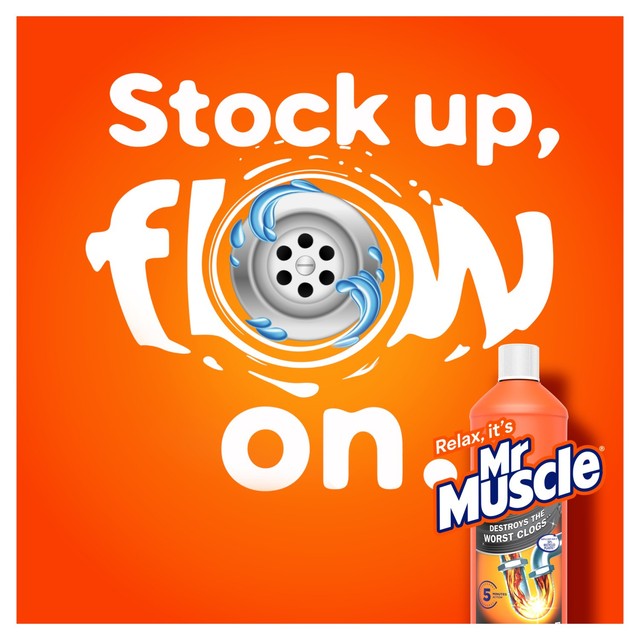Mr Muscle Power Gel Drain Unblocker 1L, imported from the UK