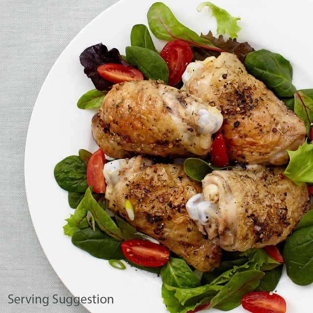 Ocado free range chicken thighs 4 pieces 700g, imported from the UK