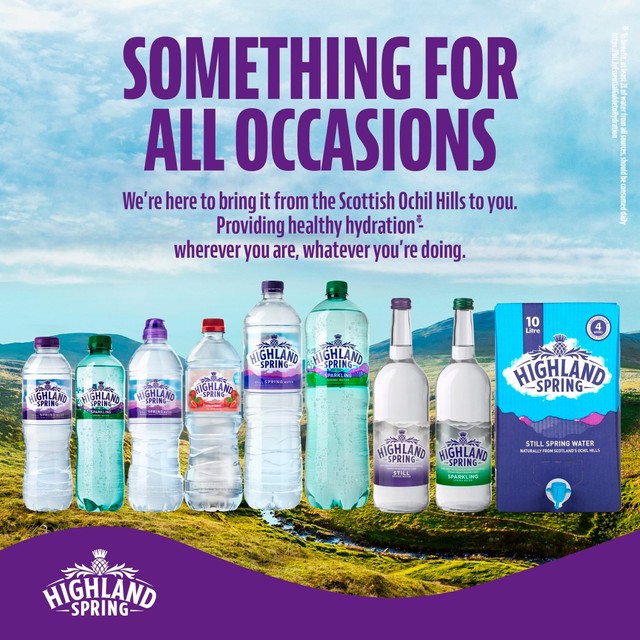 Highland Spring Apple & Blackcurrant flavoured still water 1.25L, UK version