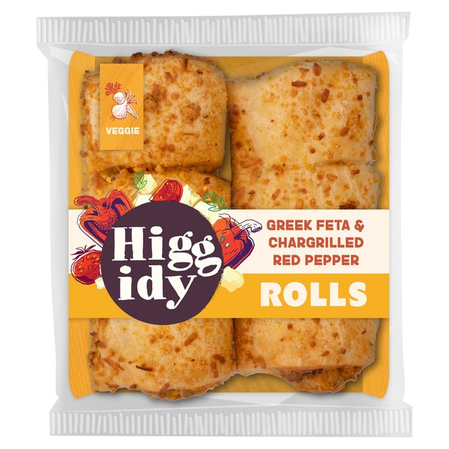 Higgidy feta & red pepper veggie rolls 160g, UK version