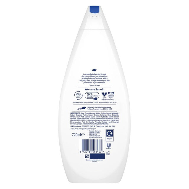 Dove nourishing body wash 720ml - British product