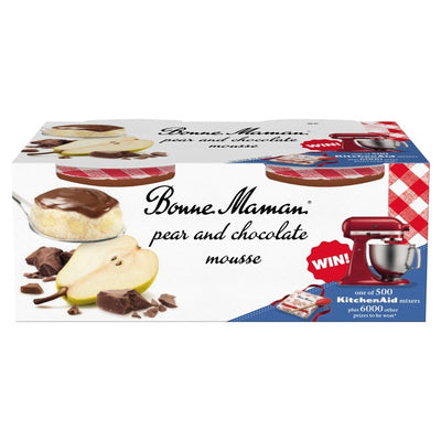 Bonne Maman Pear and Chocolate Mousse Dessert 2 x 90g