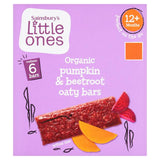 Sainsburys Little Ones Organic Pumpkin  Beetroot Oaty Bars 12 Months 6 x 23g