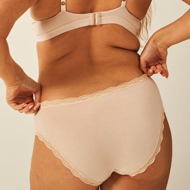 Stripe & Stare Original Knicker Three Pack Sand M (British brand)