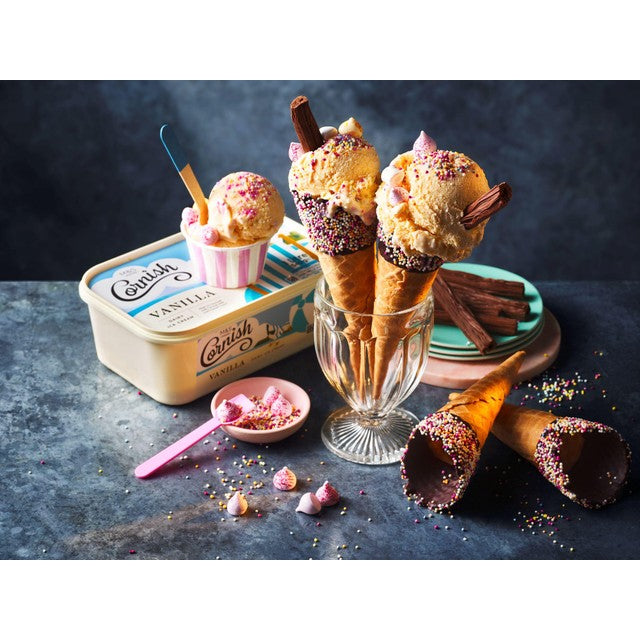 M&S rainbow waffle cones 75g, imported from the UK