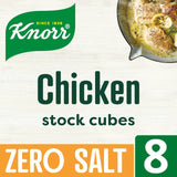 Knorr zero salt chicken stock cubes 72g pack, UK version