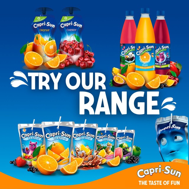 Capri Sun Tropical kids juice drink 8 x 200ml pouches - British product