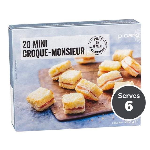 Picard mini croque monsieur 20 per pack, imported from the UK