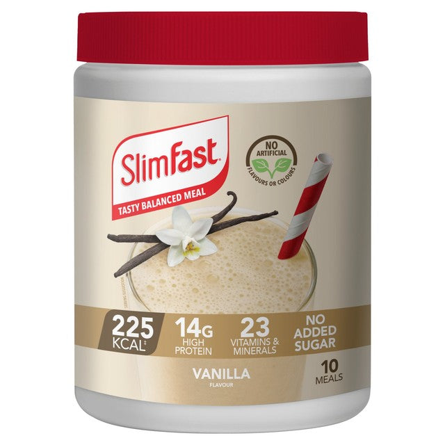 SlimFast vanilla meal shake powder 365g (British brand)