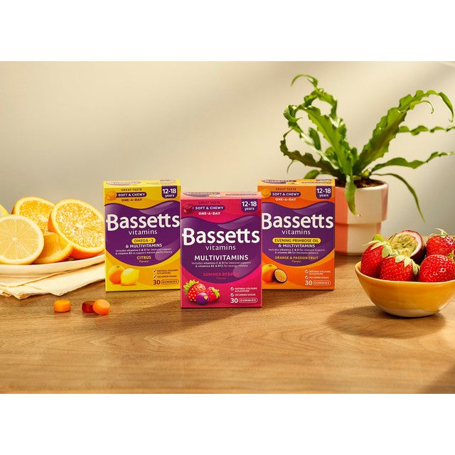 Bassetts citrus multivitamin pastilles for teens 30 pack - British product