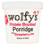 Wolfy's porridge pot with strawberry jam 91g (British brand)