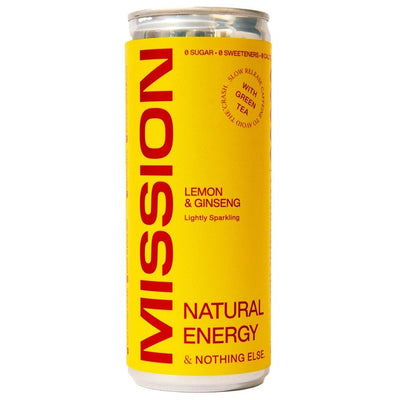 MISSION Natural Energy Lemon and Ginseng Energy Drink 250ml