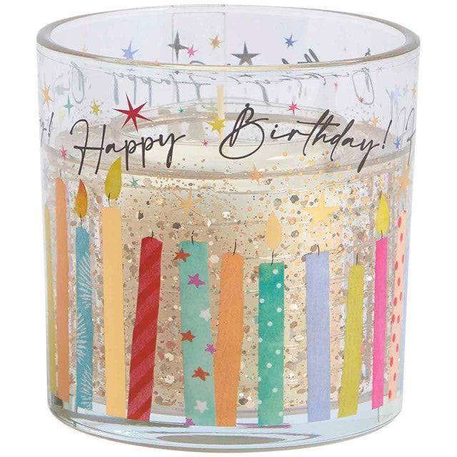 M&S Happy Birthday Light Up Candle Multi, imported from the UK