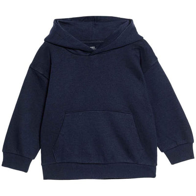 M&S Plain Hoodie 3-4 Years Navy Kids' Hoodie
