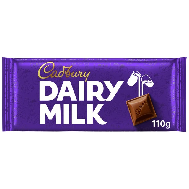 Cadbury Dairy Milk chocolate bar 110g - British product