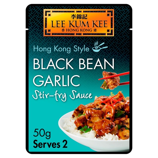 Lee Kum Kee black bean garlic stir-fry sauce 50g, UK version