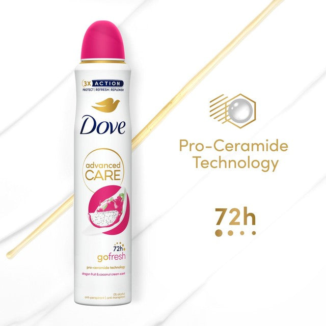 Dove antiperspirant deodorant spray dragonfruit and coconut 200ml - British product