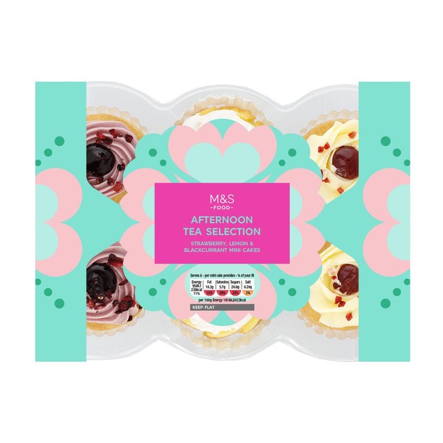 M&S Afternoon Tea Mini Cake Selection 344g - British product