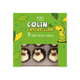 M&S mini Colin the Caterpillar chocolate cupcakes 460g, imported from the UK
