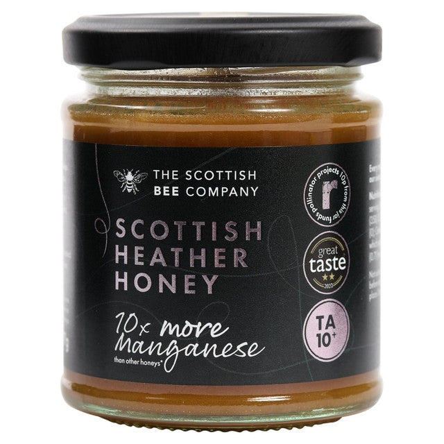 Scottish Bee Company heather honey 227g, UK version
