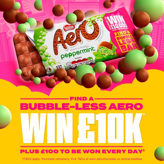Aero peppermint chocolate sharing bar 90g - British product