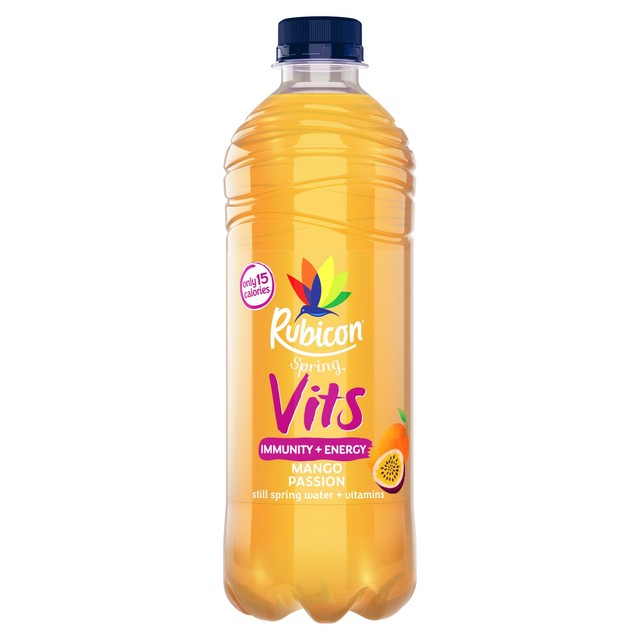 Rubicon Mango Passion Vitamin Water 500ml, imported from the UK