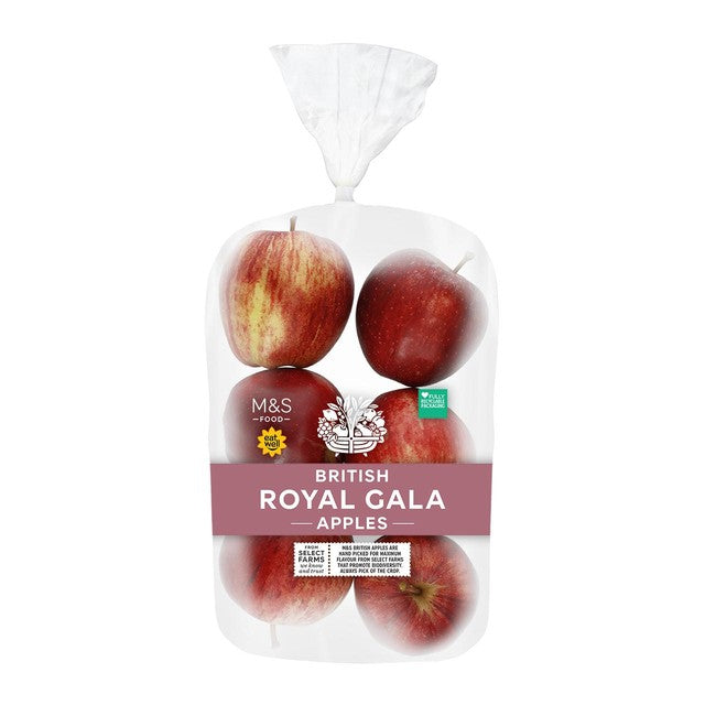 M&S Royal Gala Small Apples pack of 6, imported from the UK