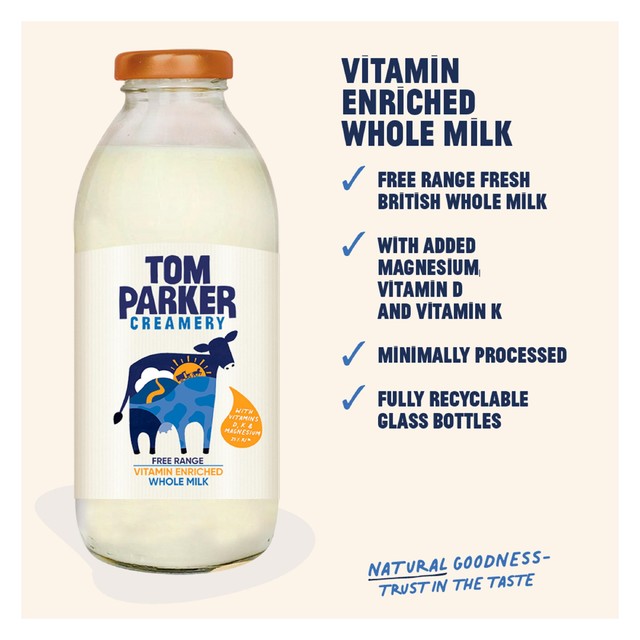 Tom Parker Creamery Vitamin Enriched Whole Milk