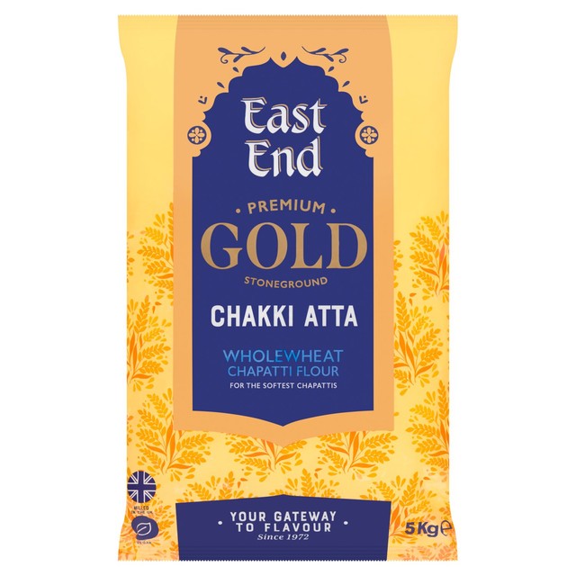 East End Premium Gold Chakki Atta Chapatti Flour 5kg - British product